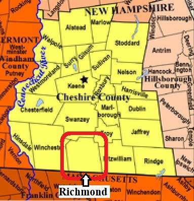 Map showing Richmond