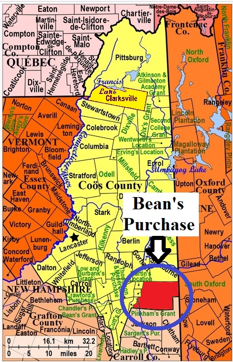 Map of Coos County