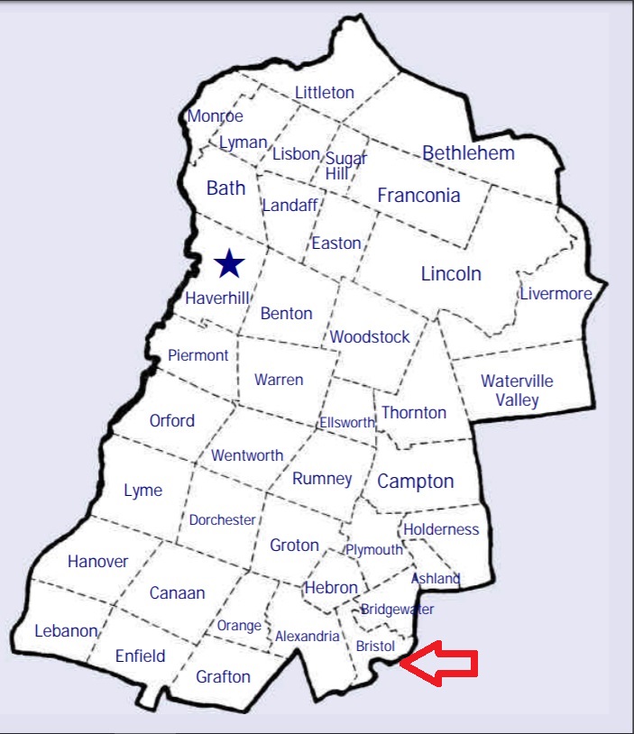 Map showing Bristol