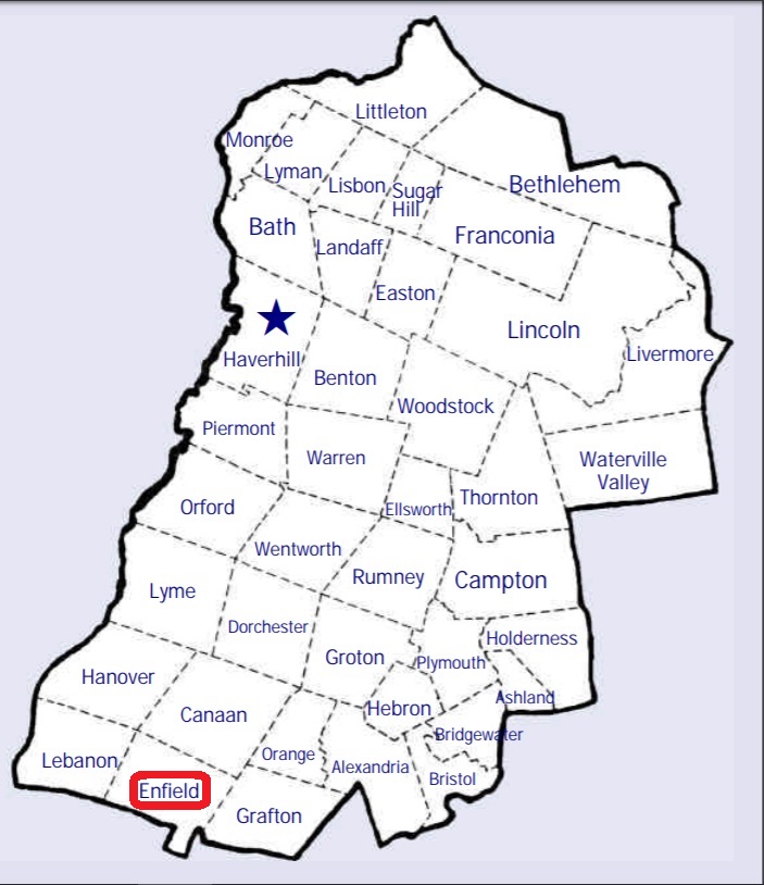 Map showing Enfield