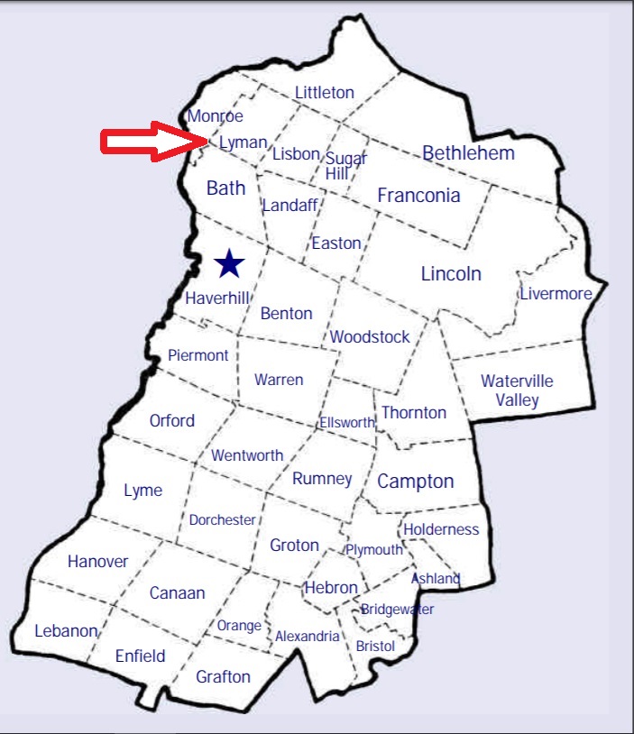 Map showing Lyman