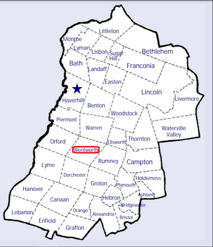 Map showing Wentworth