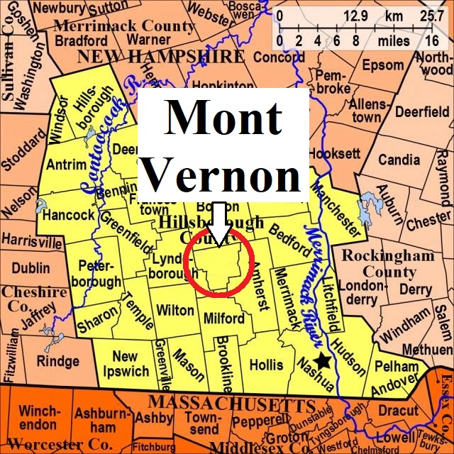 Map showing MontVernon