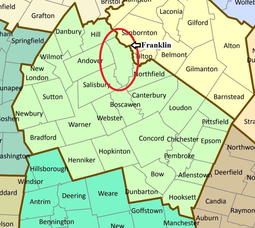 Map showing Franklin