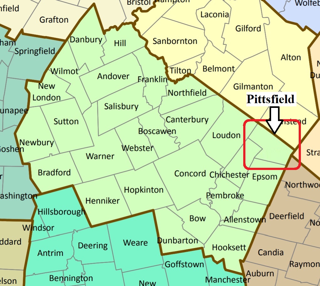 Map showing Pittsfield